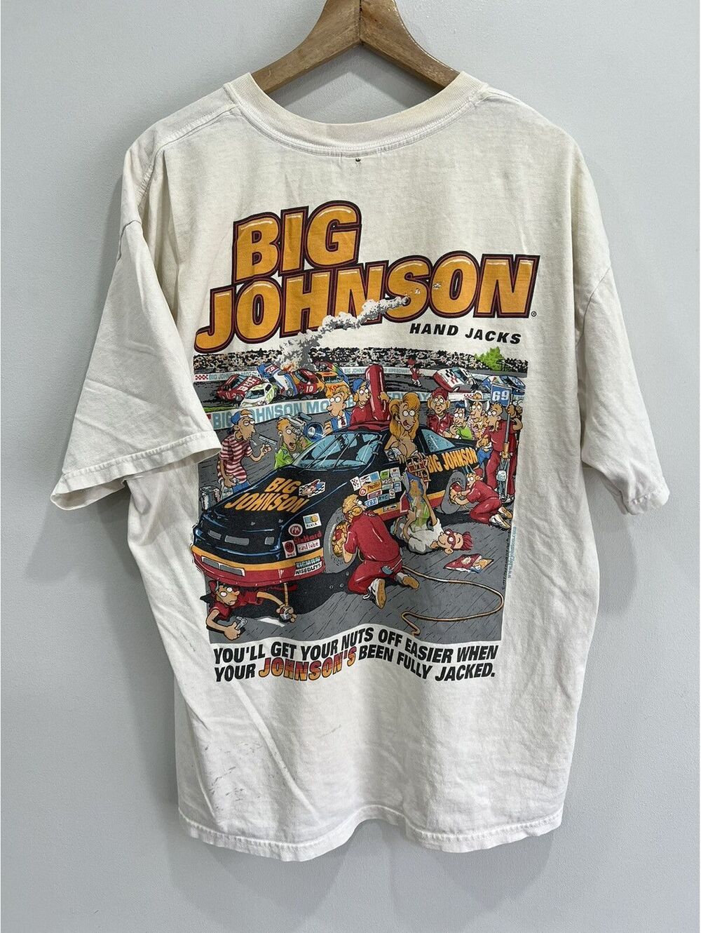Vintage Big Johnson Tee Shirt Hand Jacks
